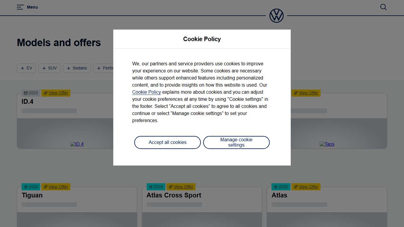 New Models Sedans, Hatchbacks, SUVs Volkswagen Canada