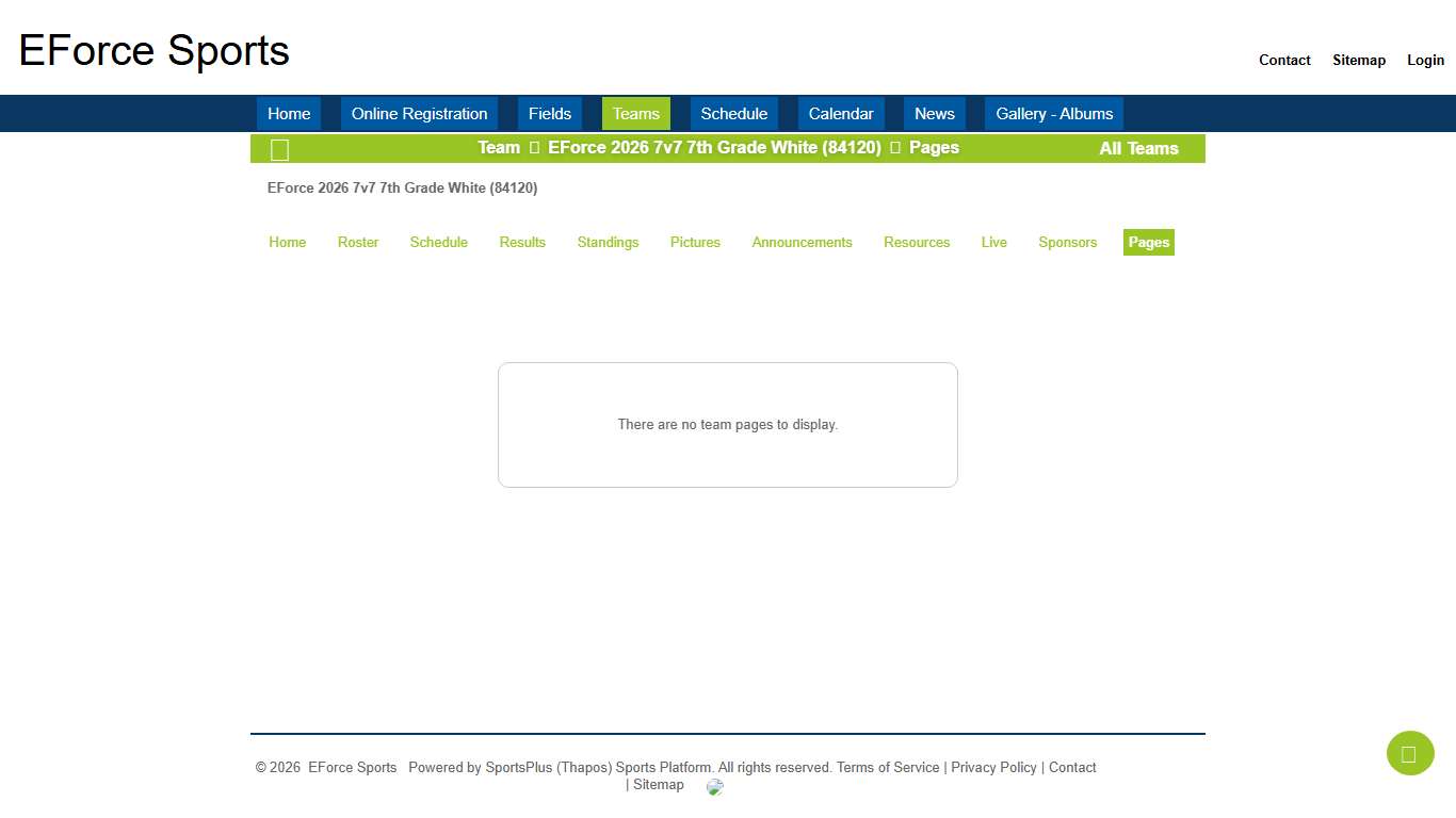 EForce 2026 7v7 7th Grade White (84120) - Pages